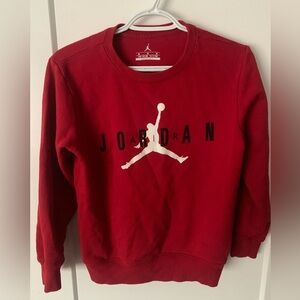 Nike Youth Red Air Jordan Sweatshirt- Medium
